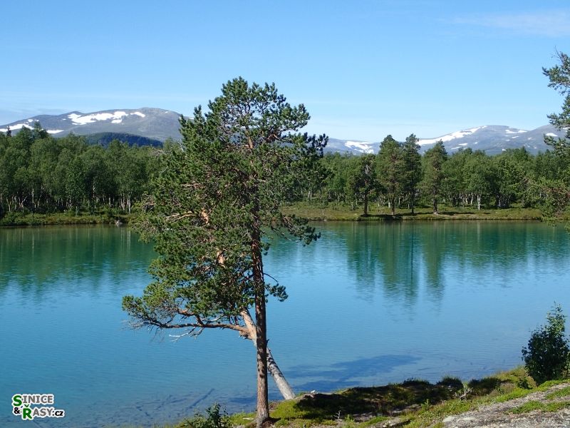 vápencové jezero Östra Blanktjärna I.